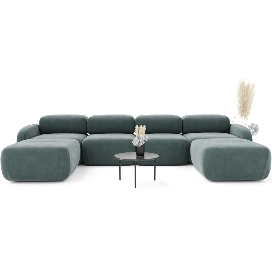 Modulares Ecksofa Vantage für sechs Personen