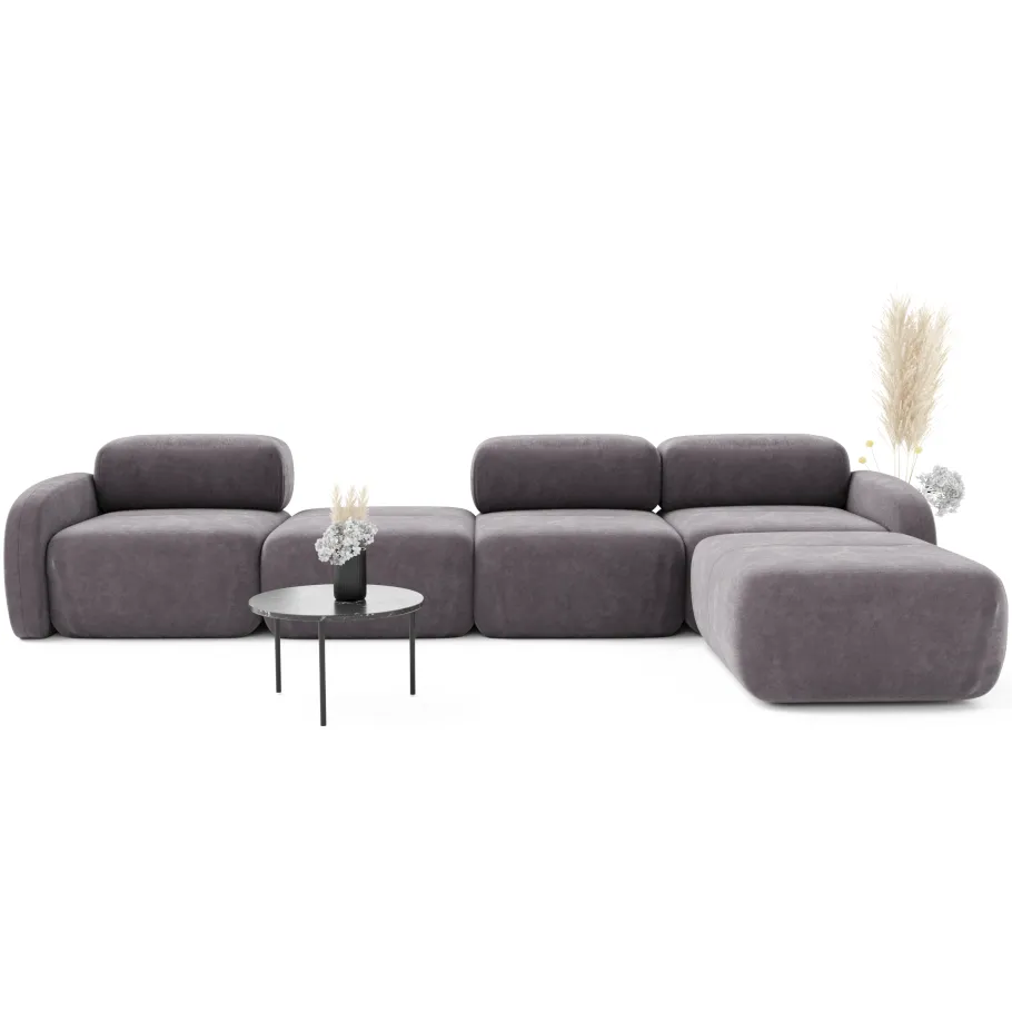 Fünfsitziges modulares Ecksofa Vantage L