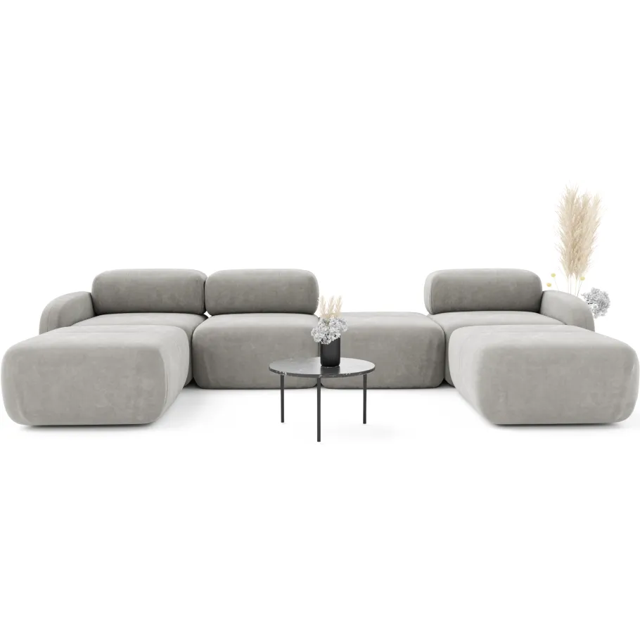 Modulares Sechssitzer-Ecksofa Vantage U