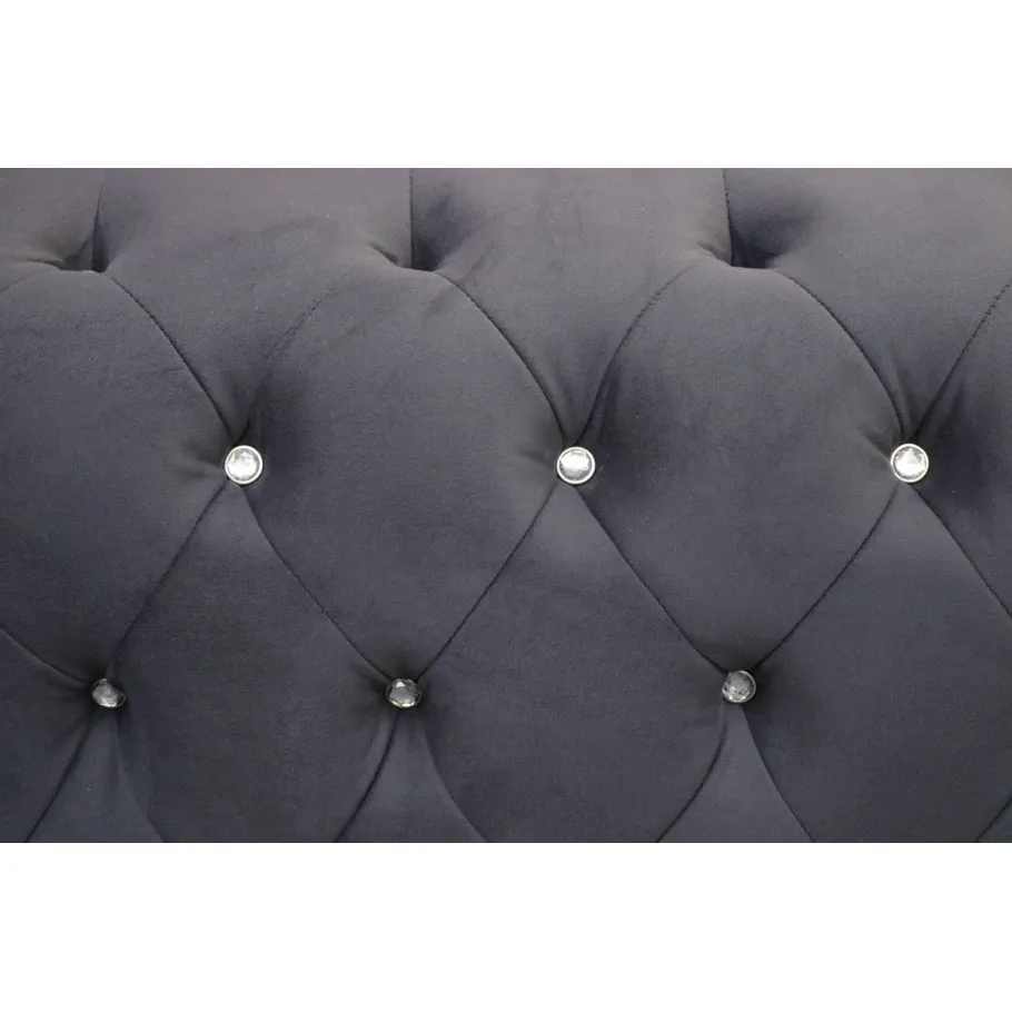 Chesterfield FELIX BLINK 3 gestepptes Dreisitzer-Sofa mit Schlaffunktion
