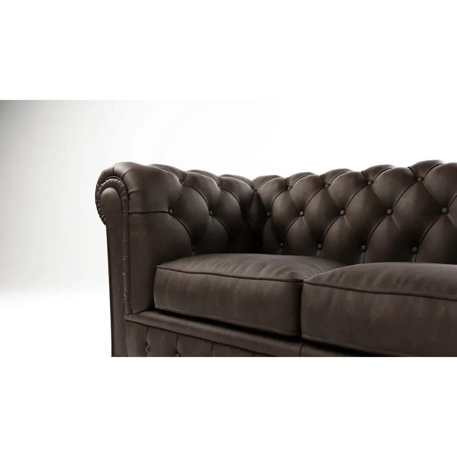 Chesterfield SOLARIS 3 gestepptes Dreisitzer-Sofa mit Schlaffunktion