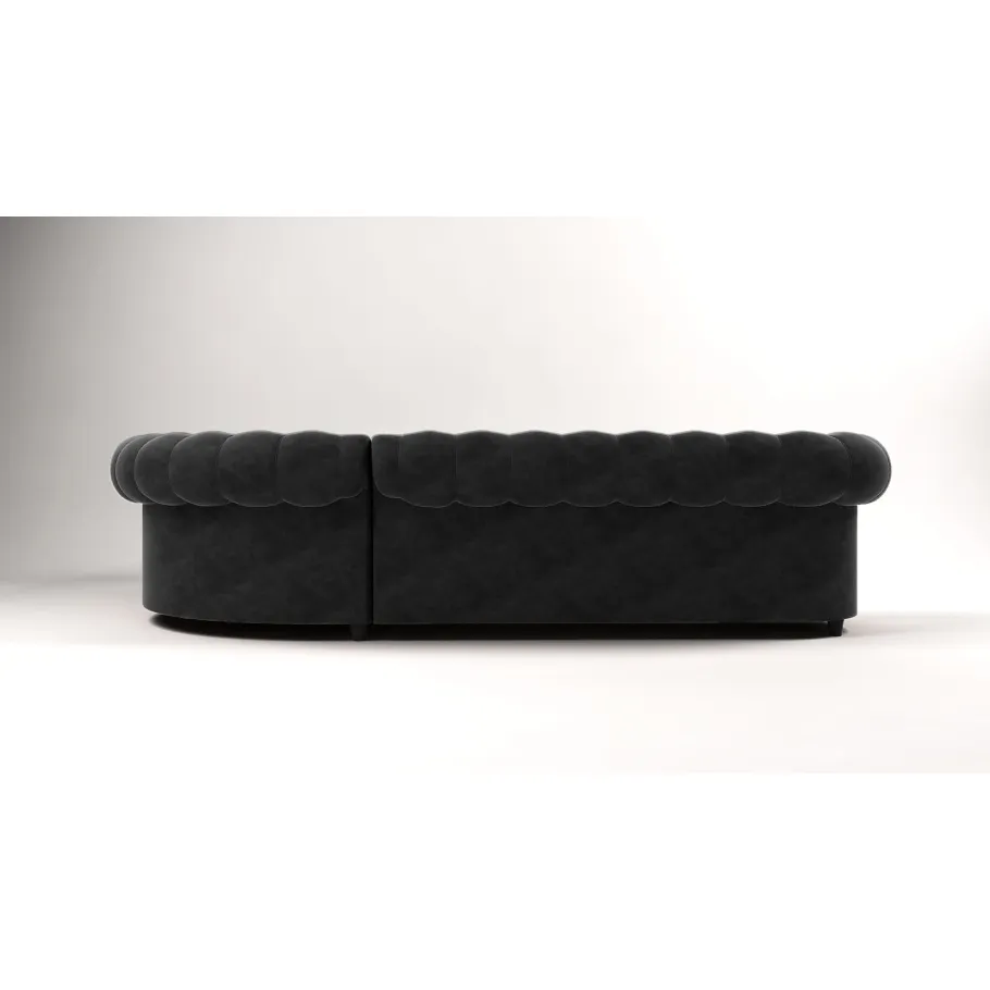 Chesterfield SOLARIS 3+E+2 gestepptes Sechssitzer-Ecksofa mit Schlaffunktion