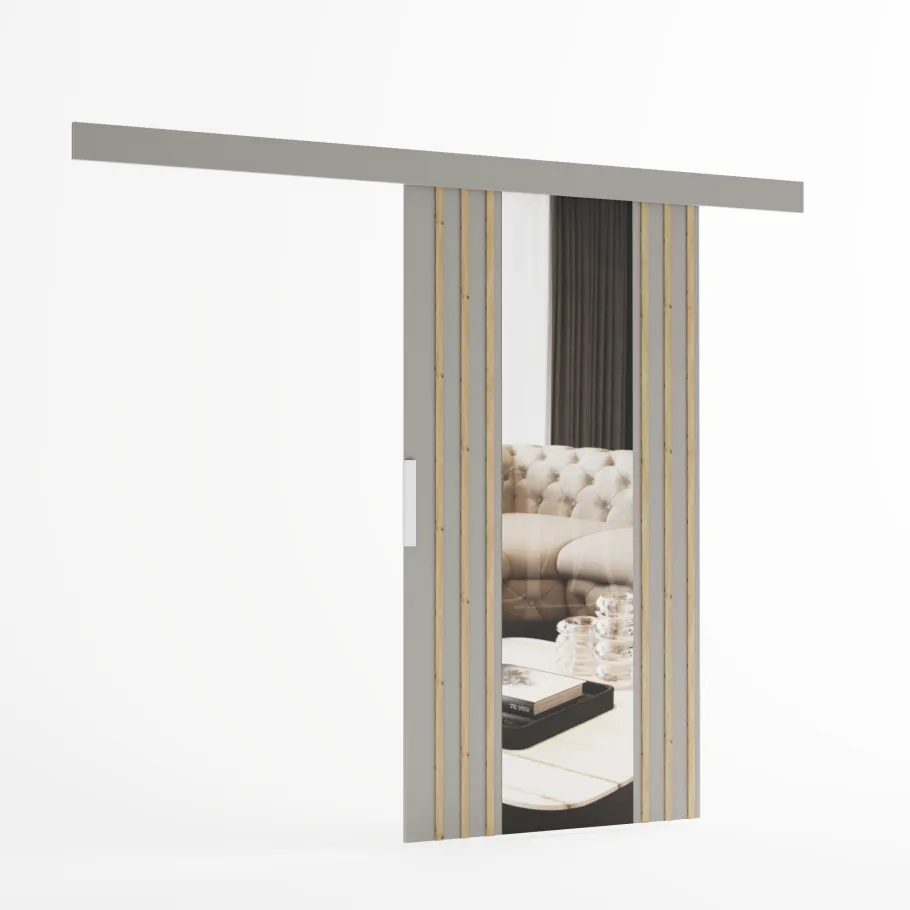 Wandschiebetüren mit Lamellen und MONO-Spiegel