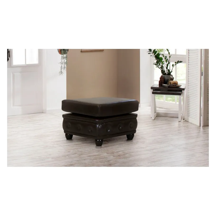 Gesteppter Chesterfield-Hocker 75x70 FELIX