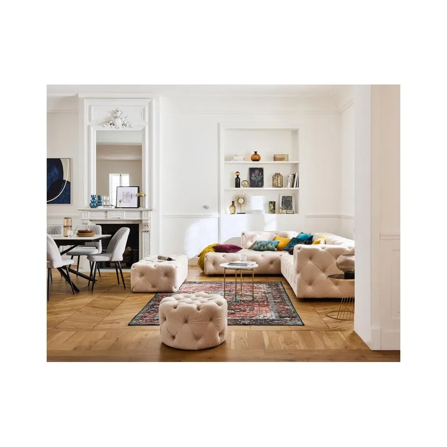 BENTLEY Chesterfield gesteppter Sitzpuff