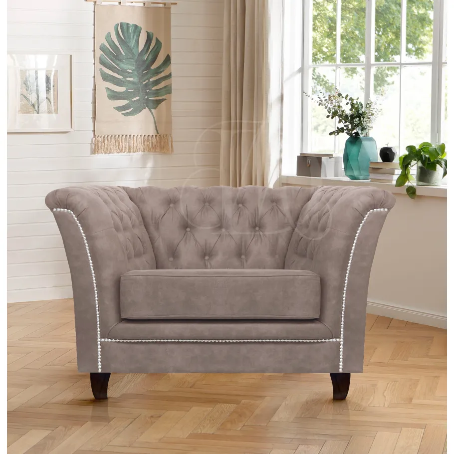 HASSO gesteppter Chesterfield-Sessel