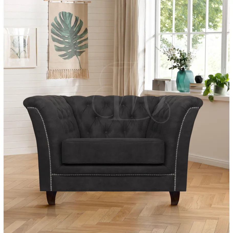 HASSO gesteppter Chesterfield-Sessel