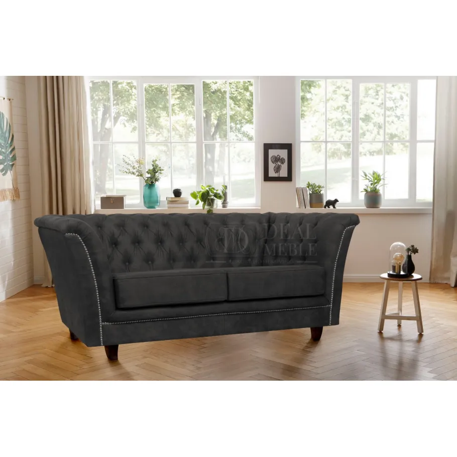 Chesterfield HASSO gestepptes Zweisitzer-Sofa