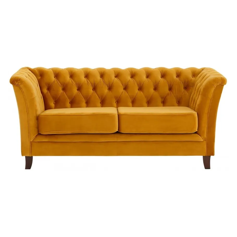 Chesterfield HASSO gestepptes Zweisitzer-Sofa mit Schlaffunktion