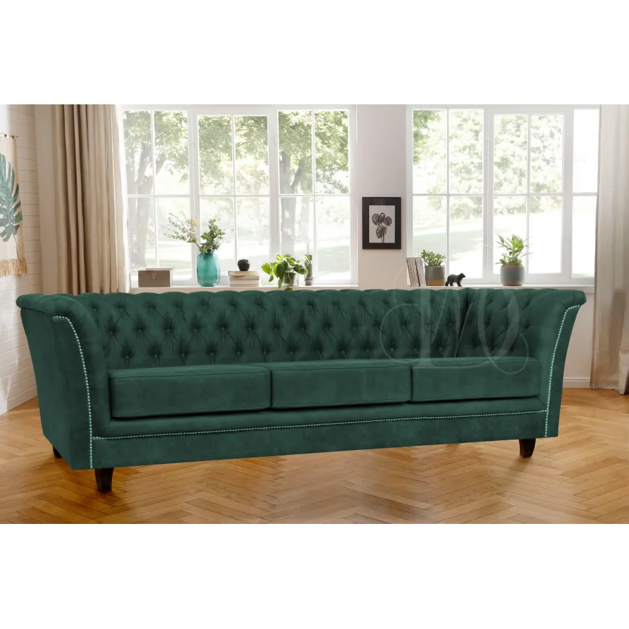 Chesterfield HASSO Dreisitzer-Steppsofa