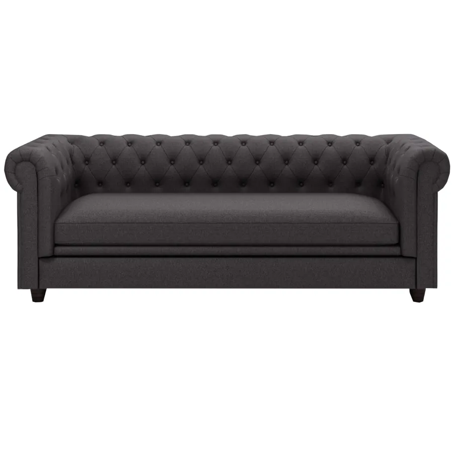 Chesterfield SYDNEY gestepptes Dreisitzer-Sofa mit Schlaffunktion