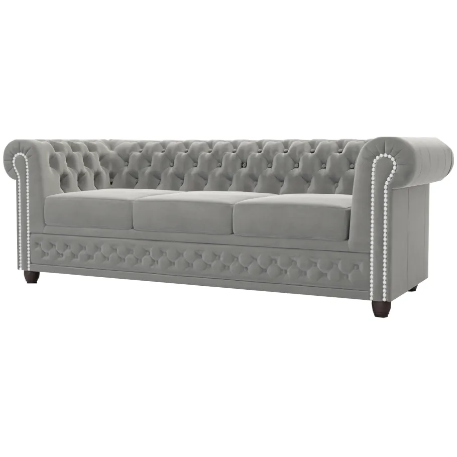 Chesterfield FELIX 3 gestepptes Dreisitzer-Sofa