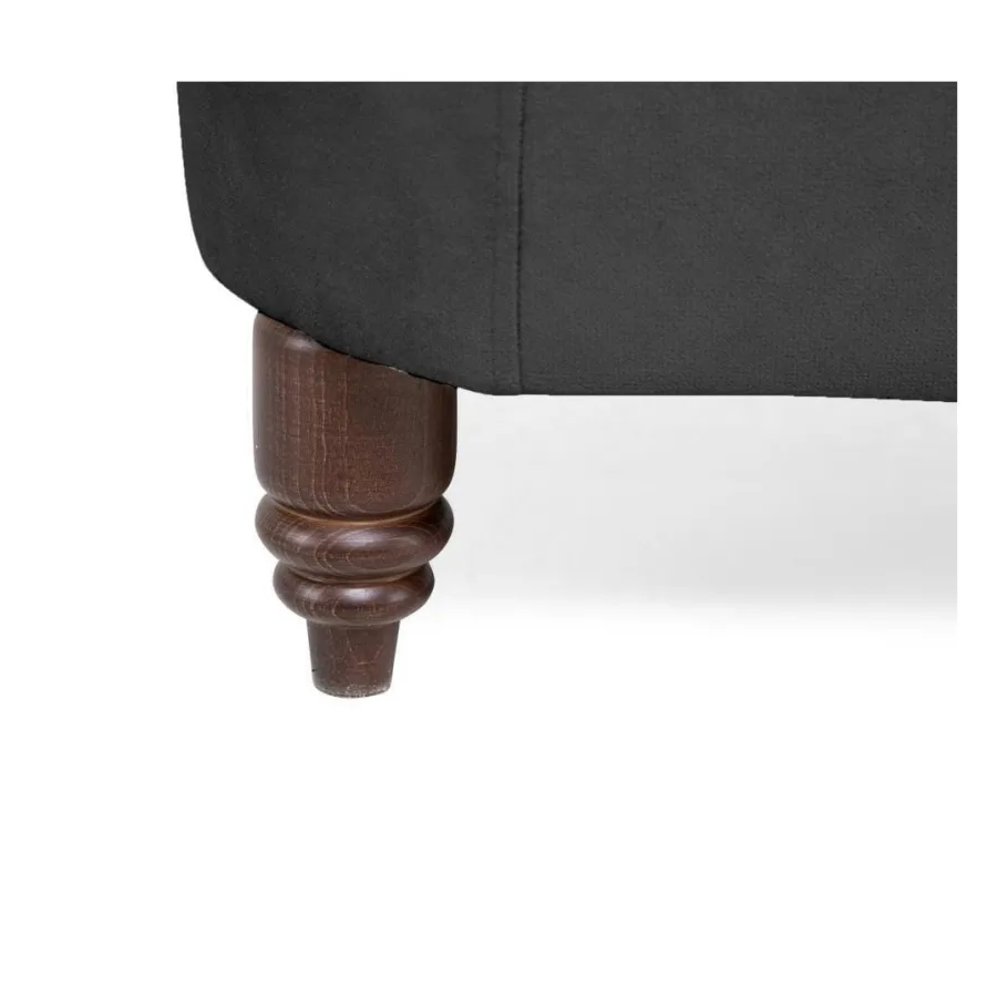 Glamour gestepptes Chesterfield VINCENT Zweisitzer-Sofa mit Schlaffunktion