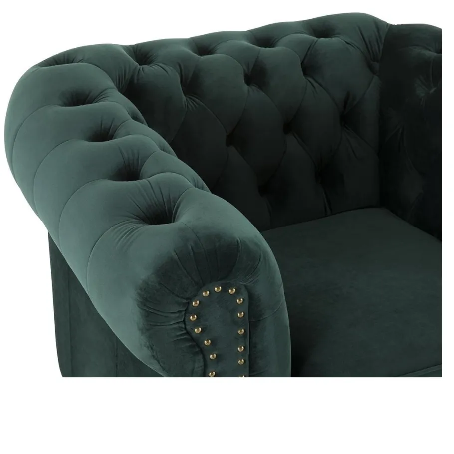 Glamour gestepptes Chesterfield VINCENT Zweisitzer-Sofa mit Schlaffunktion