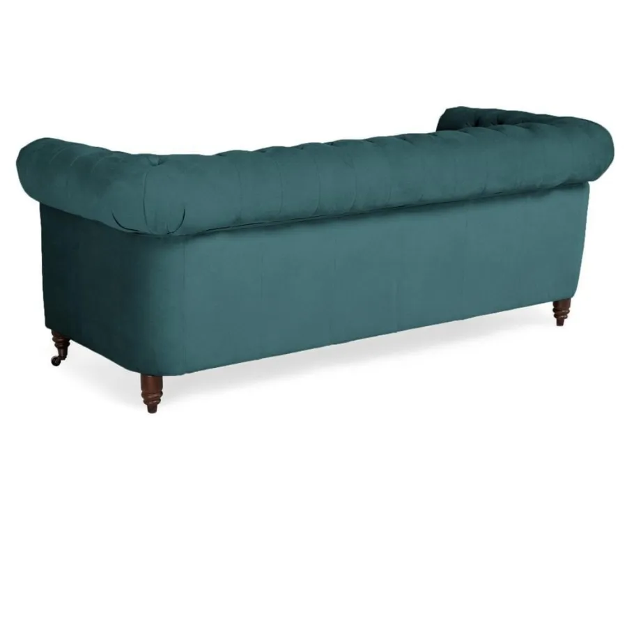 Chesterfield VINCENT gestepptes Dreisitzer-Sofa