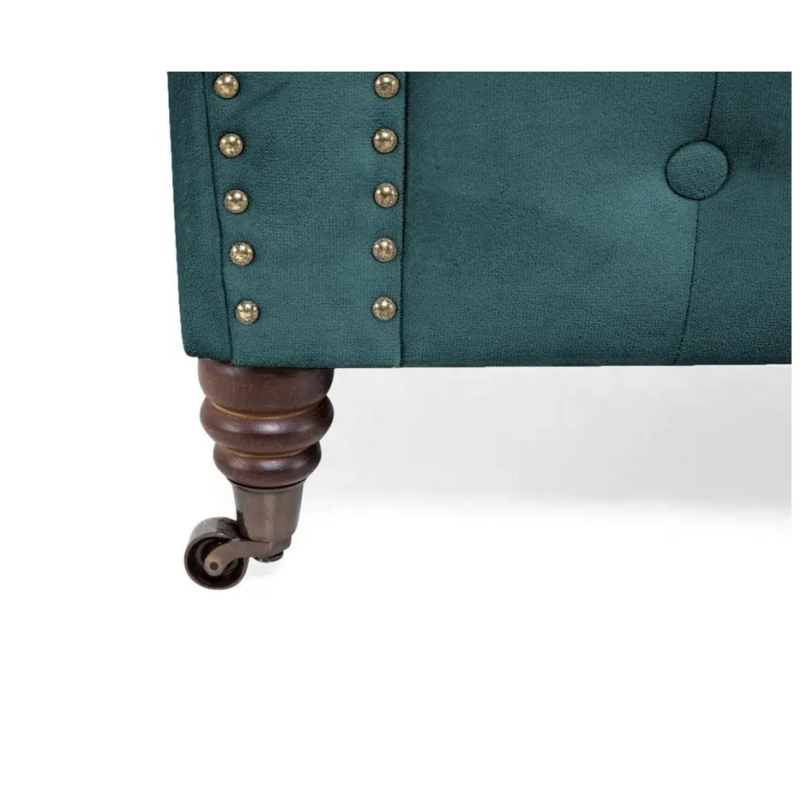 Chesterfield VINCENT gestepptes Dreisitzer-Sofa