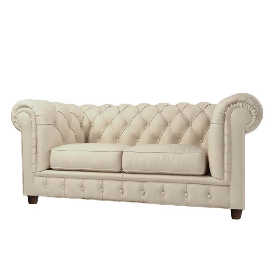 Chesterfield SOLARIS 2 gestepptes Zweisitzer-Sofa mit Schlaffunktion