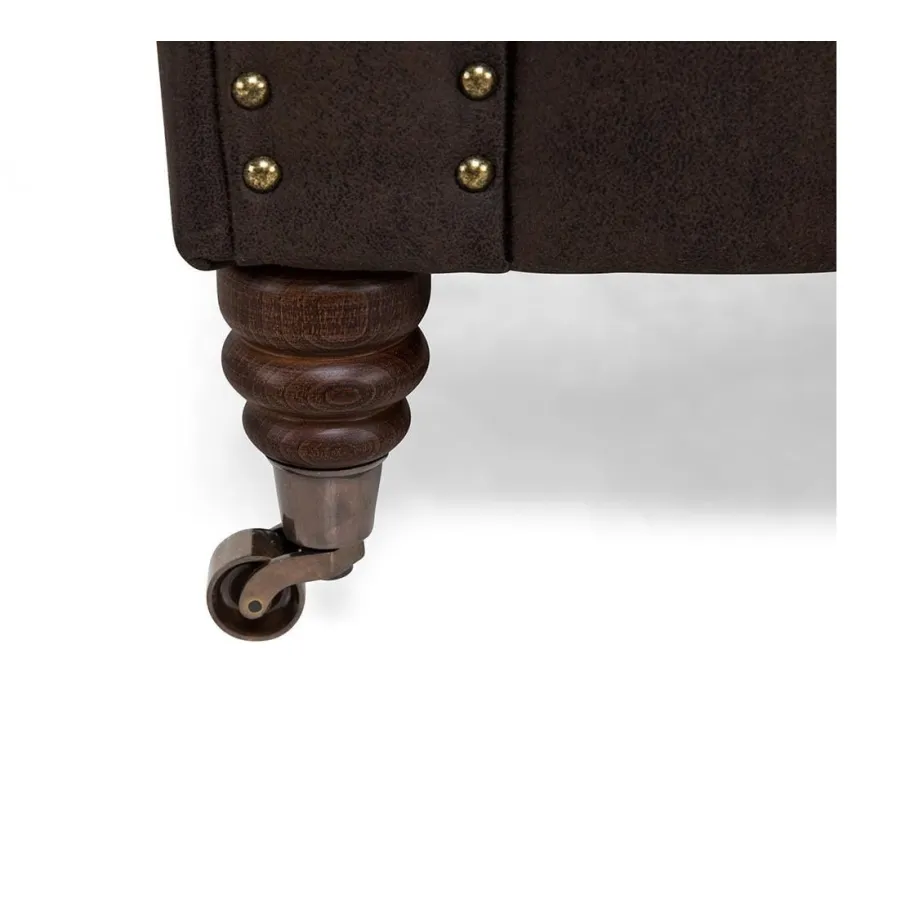 Chesterfield VINCENT gestepptes Dreisitzer-Sofa mit Schlaffunktion