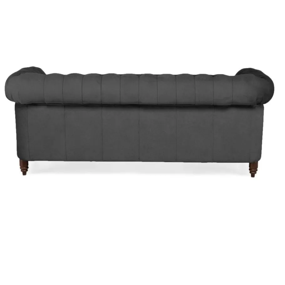 Chesterfield VINCENT gestepptes Dreisitzer-Sofa mit Schlaffunktion