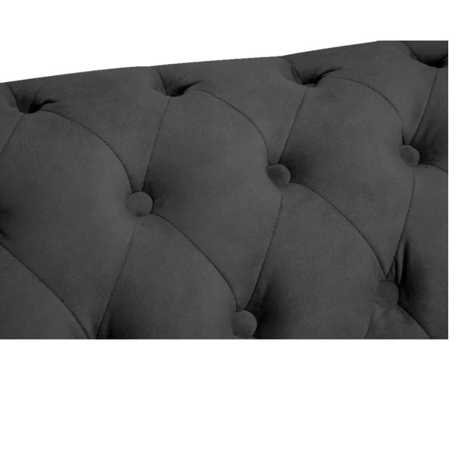 Chesterfield VINCENT gestepptes Dreisitzer-Sofa mit Schlaffunktion