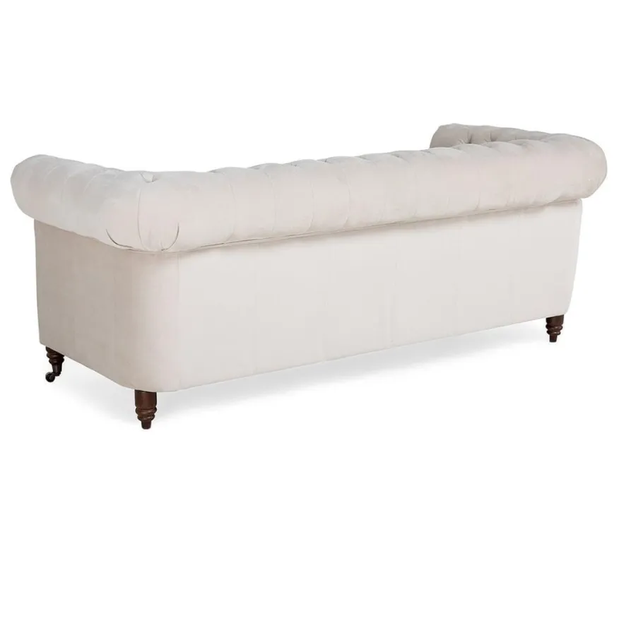 Chesterfield VINCENT gestepptes Dreisitzer-Sofa mit Schlaffunktion