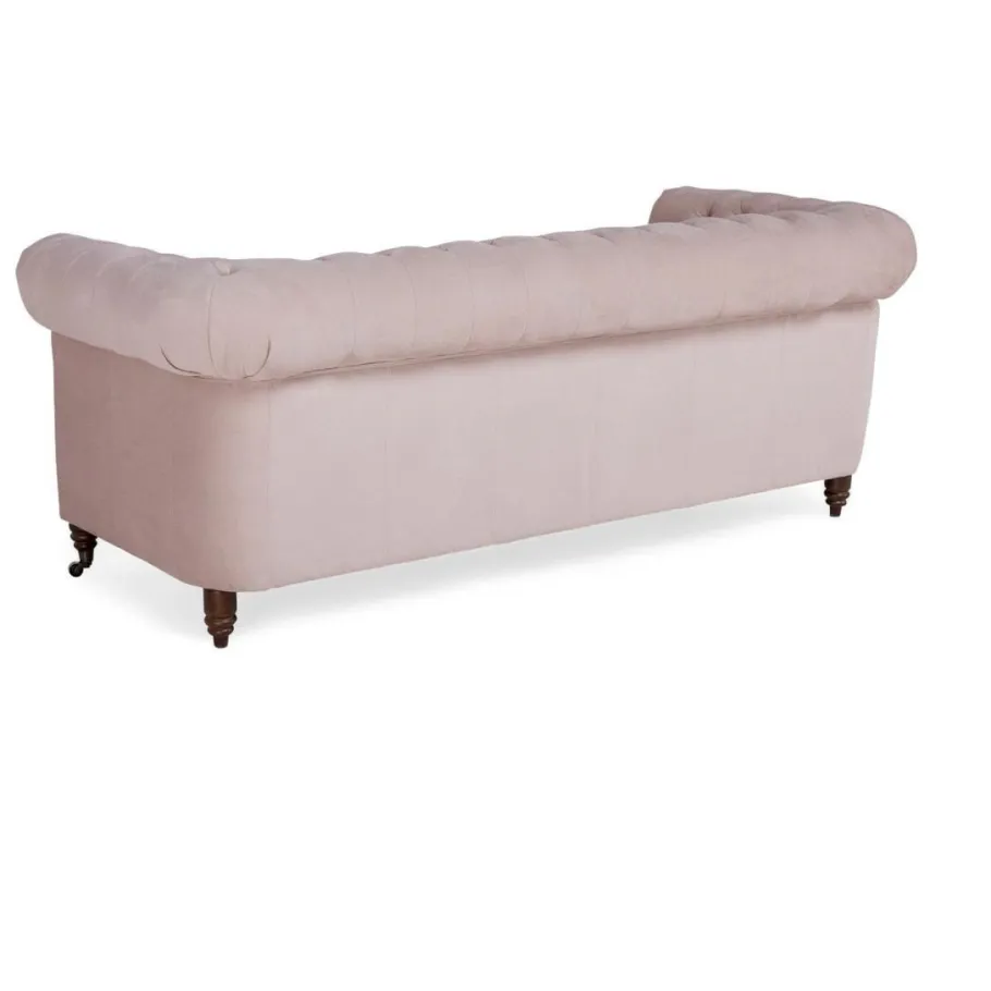 Chesterfield VINCENT gestepptes Dreisitzer-Sofa mit Schlaffunktion