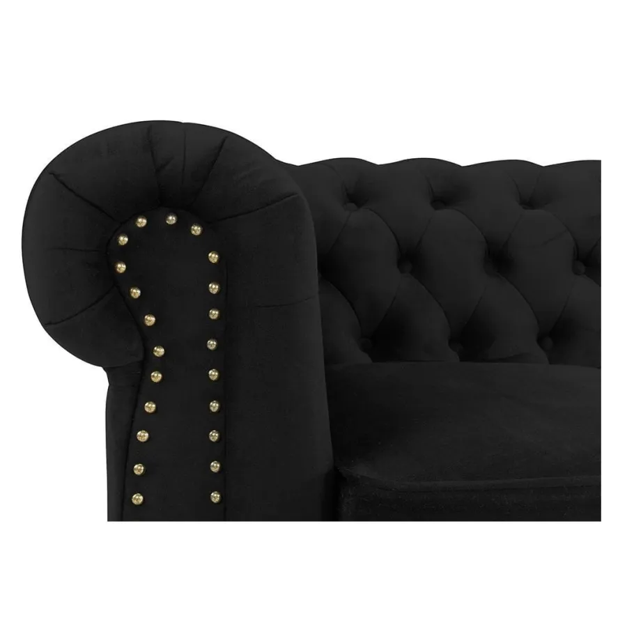 Chesterfield VINCENT gestepptes Dreisitzer-Sofa mit Schlaffunktion