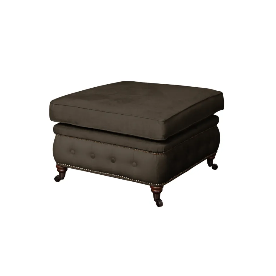 Glamour gesteppter Sitzpuff 75x70 VINCENT