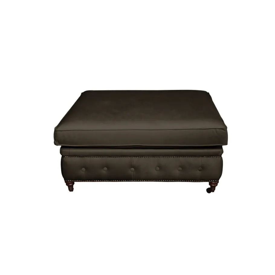Glamour gesteppter Sitzpuff 100x100 VINCENT