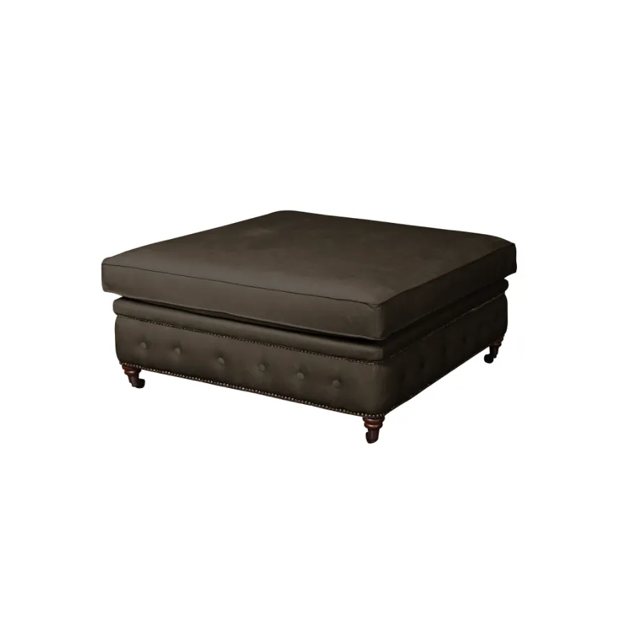 Glamour gesteppter Sitzpuff 100x100 VINCENT