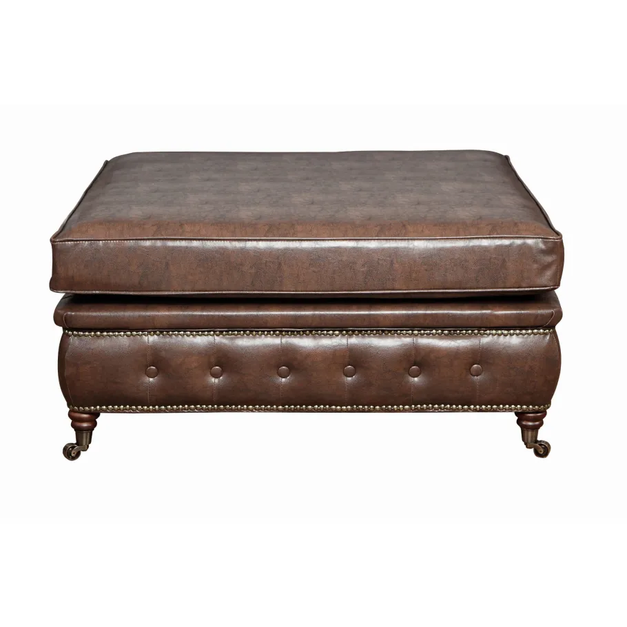 Glamour gesteppter Sitzpuff 100x100 VINCENT