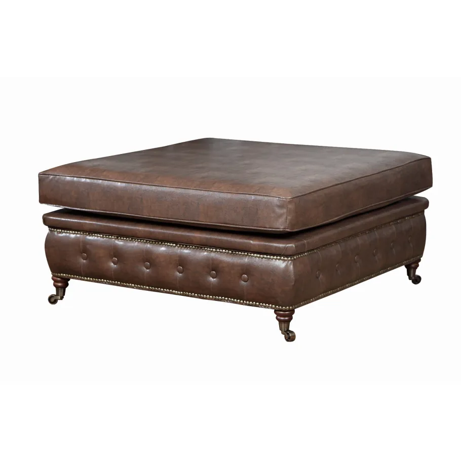 Glamour gesteppter Sitzpuff 100x100 VINCENT