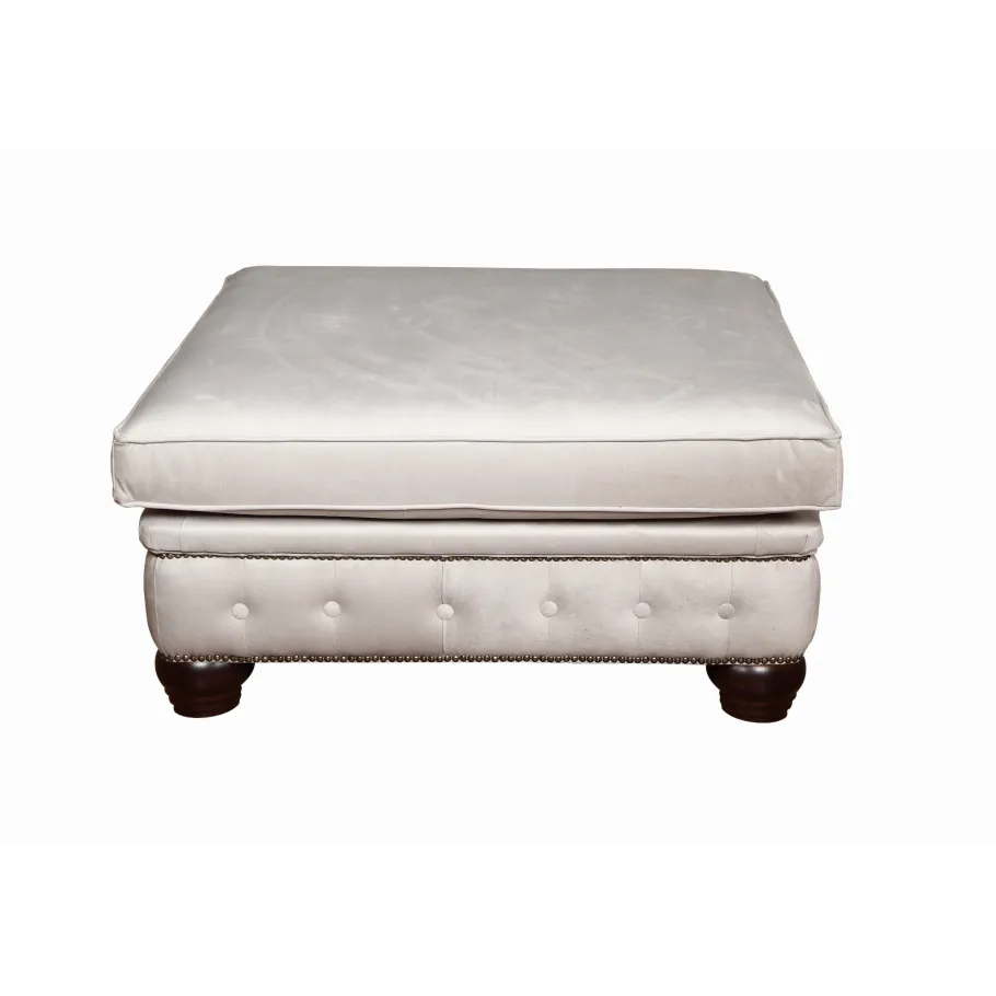 Glamour gesteppter Sitzpuff 100x100 VINCENT