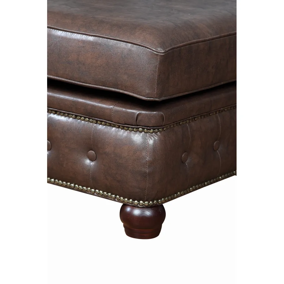 Glamour gesteppter Sitzpuff 100x100 VINCENT