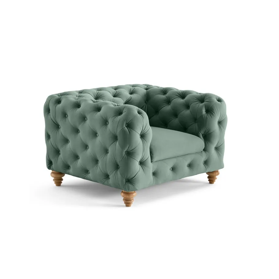 Gesteppter Chesterfield-Sessel von TEO WOOD