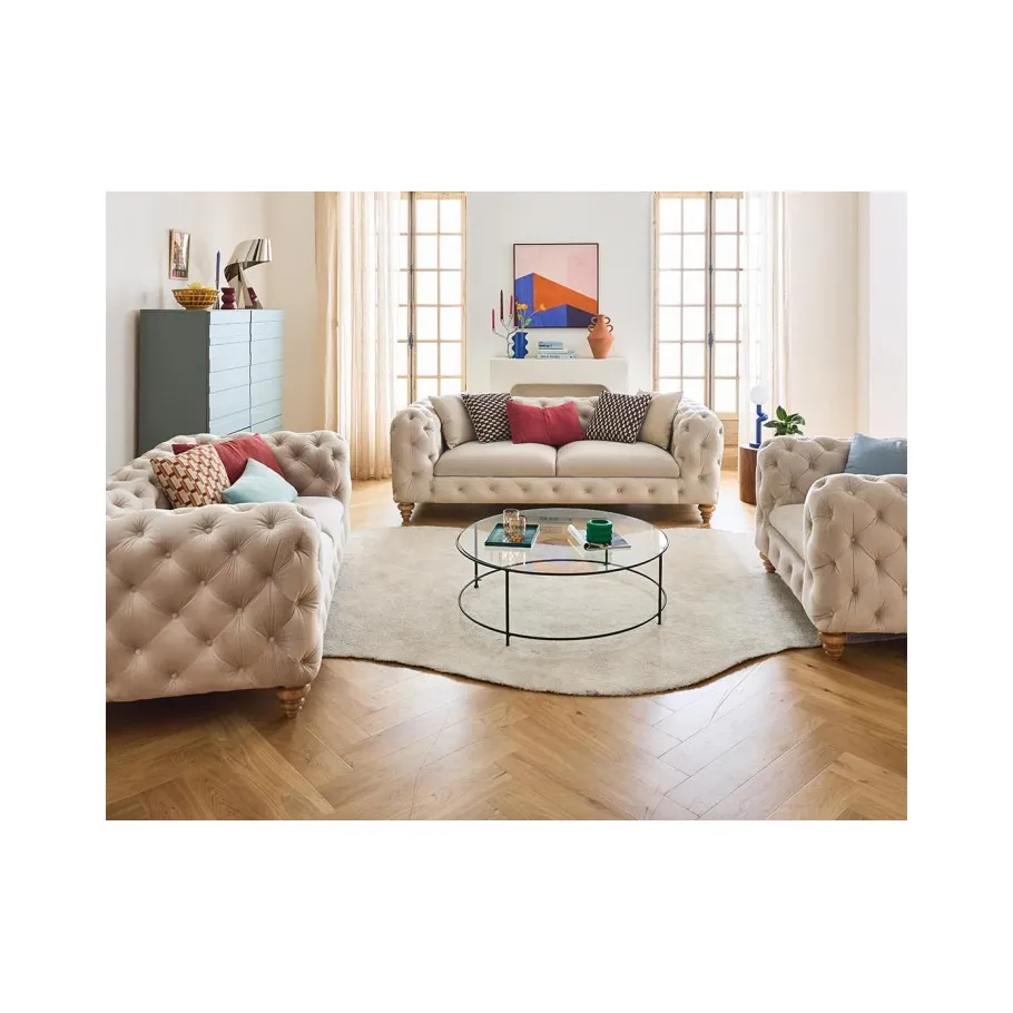 Gesteppter Chesterfield-Sessel von TEO WOOD
