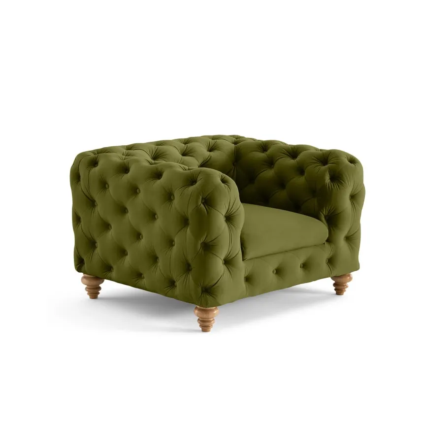 Gesteppter Chesterfield-Sessel von TEO WOOD