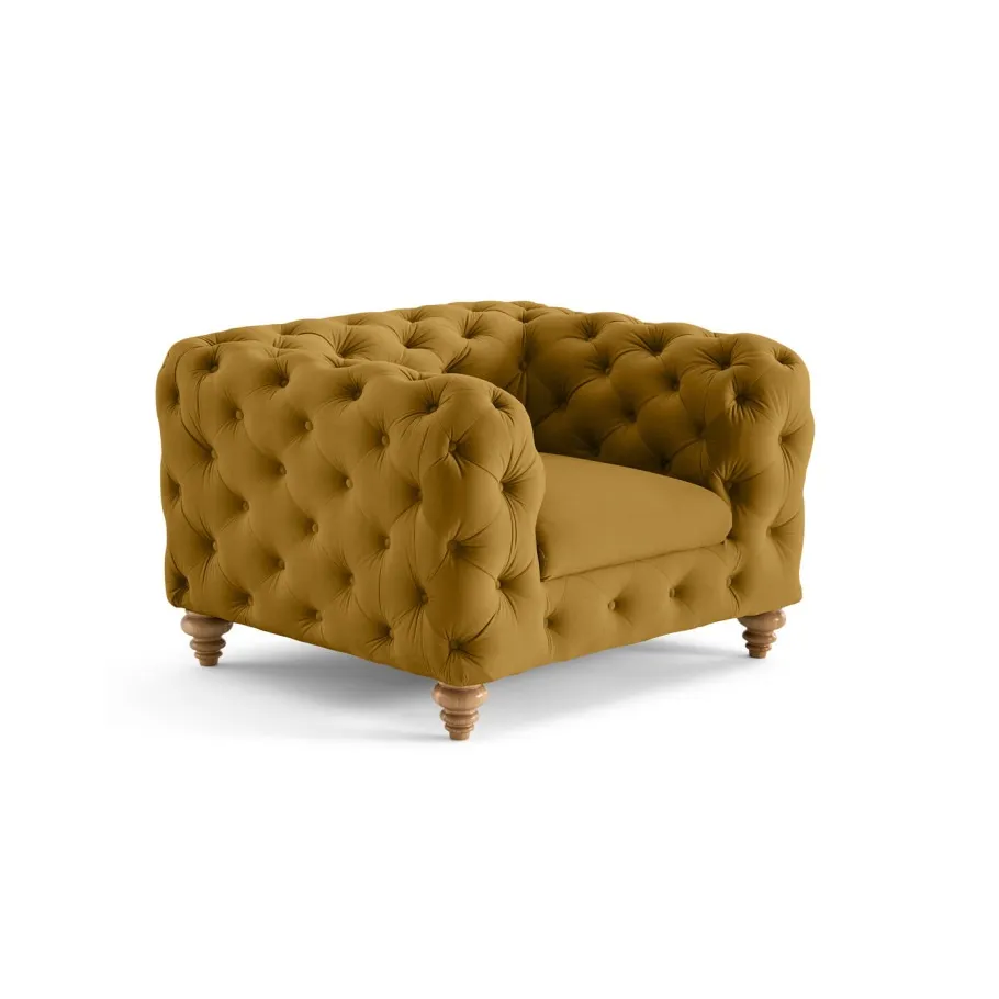 Gesteppter Chesterfield-Sessel von TEO WOOD
