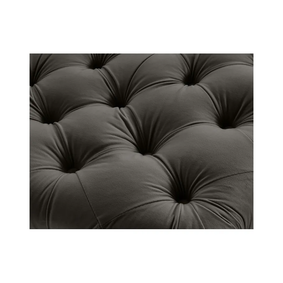 TEO WOOD Chesterfield gesteppter Sitzpuff