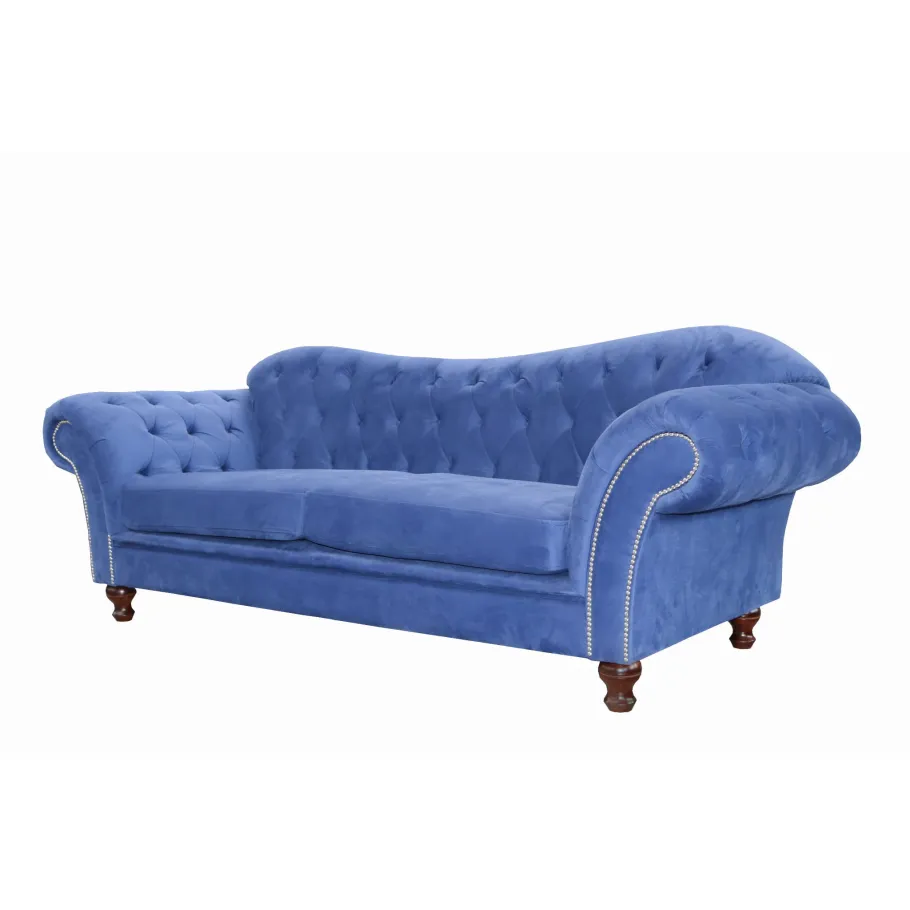 Chesterfield PARIS gestepptes Dreisitzer-Sofa mit Schlaffunktion