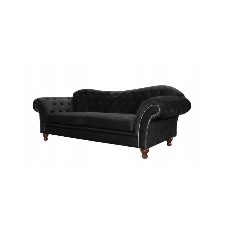 Chesterfield PARIS gestepptes Dreisitzer-Sofa mit Schlaffunktion