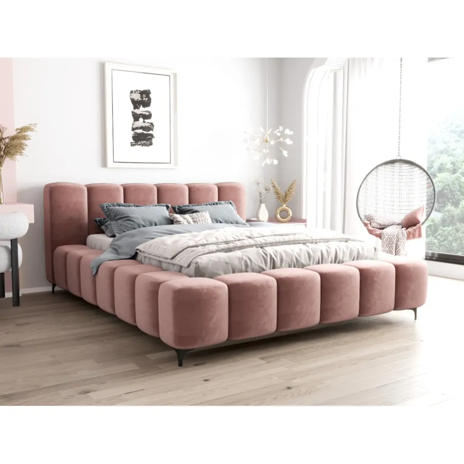 Modernes gepolstertes Mellow-Bett