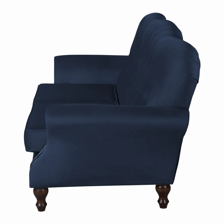 Chesterfield BOGOTA glamouröses gestepptes Dreisitzer-Sofa