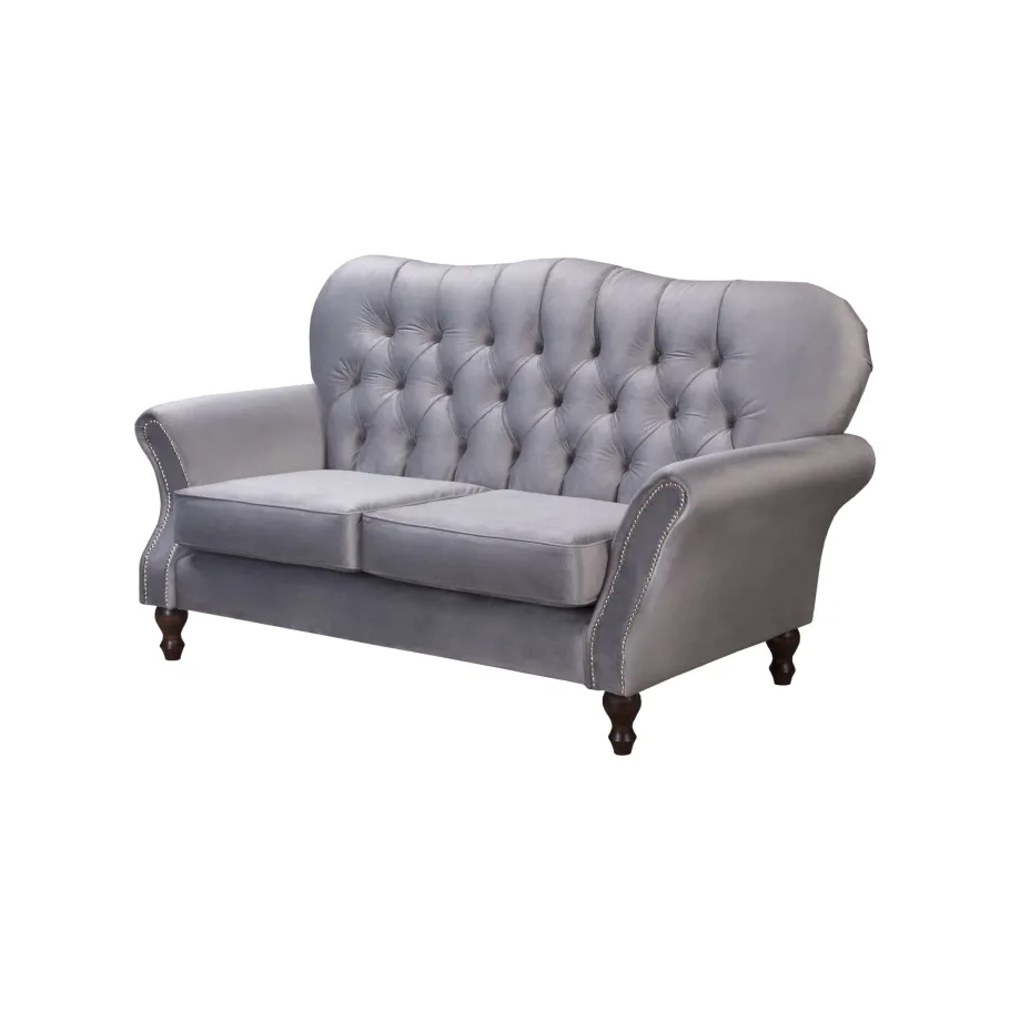 Chesterfield BOGOTA glamouröses gestepptes Dreisitzer-Sofa