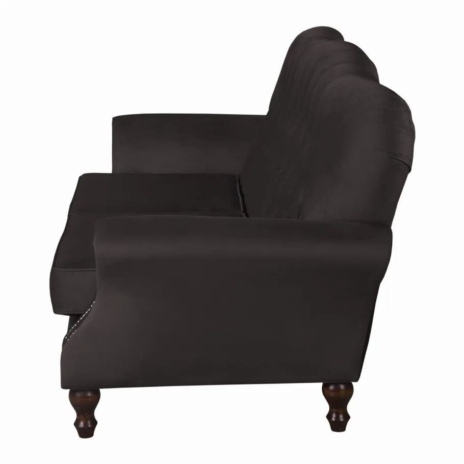 Chesterfield BOGOTA glamouröses gestepptes Dreisitzer-Sofa