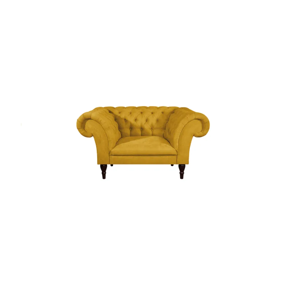 PORTO Chesterfield gesteppter Sessel