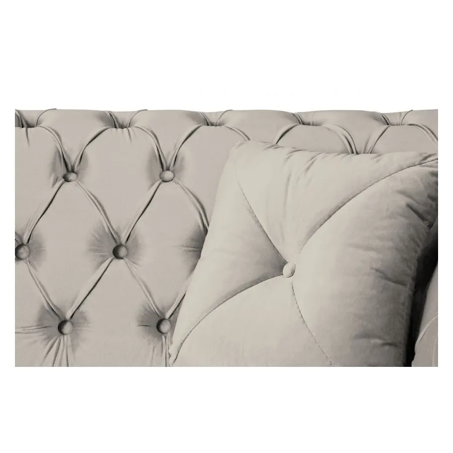 Gestepptes Sechssitzer-Ecksofa Chesterfield PORTO