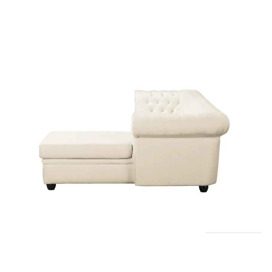 Gestepptes Fünfsitzer-Ecksofa Chesterfield SYDNEY OT