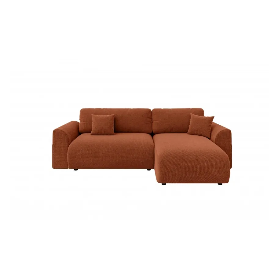 Klassisches Viersitzer-Ecksofa Lubo mit Schlaffunktion