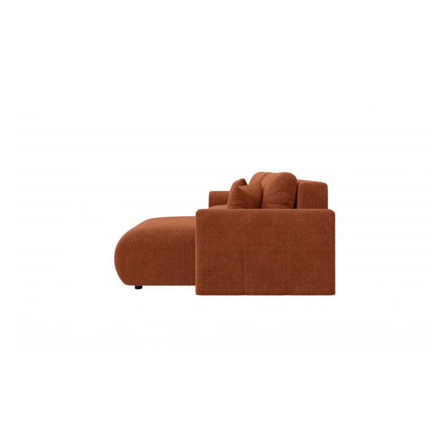 Klassisches Viersitzer-Ecksofa Lubo mit Schlaffunktion